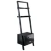 Modern Black Drawer Entryway Shelf Leaning Ladder Bookshelf Bookcase