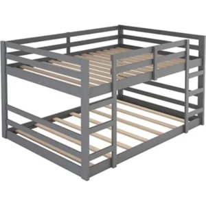 Full Bunk Bed in Grey Wood Finish