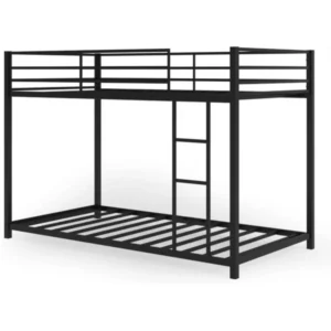 Twin Modern Bunk Bed Frame Metal Finish