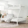 Twin Full Modern Metal Bunk bed Frame with Ladder