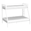 Twin Full Modern Metal Bunk bed Frame with Ladder