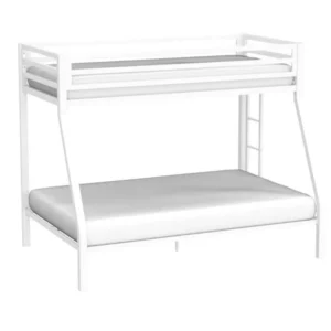 Twin Full Modern Metal Bunk bed Frame with Ladder