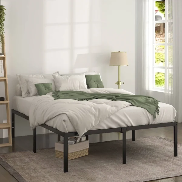 Queen Metal Platform Bed Frame with Under Bed Storage