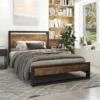 Twin Modern Farmhouse Platform Bed Frame with Wood Panel