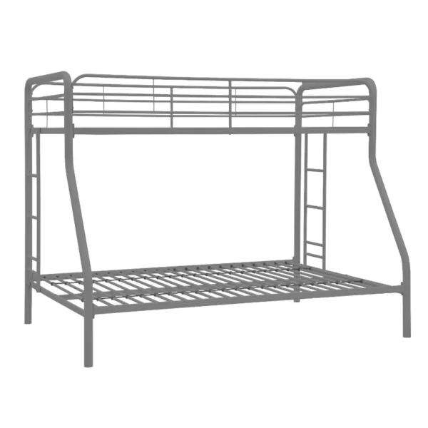 Twin over Full size Sturdy Metal Bunk Bed Finish