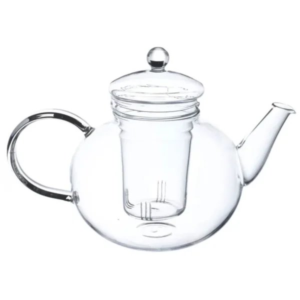 Borosilicate Glass . Quart Teapot with Removable Infuser