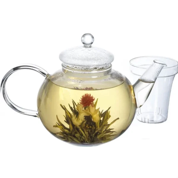 Borosilicate Glass Quart Teapot with Removable Infuser